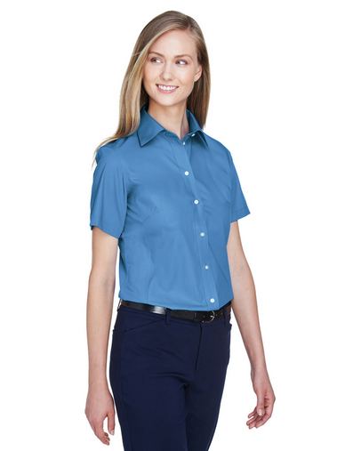 Custom Embroidered  Devon & Jones Ladies' Crown Woven Collection Solid Broadcloth Shirt - D620SW 